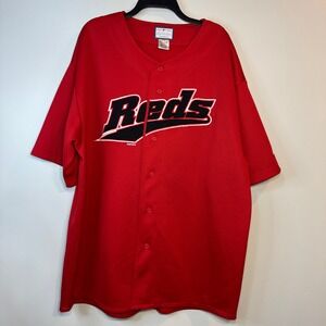 Cincinnati Reds Baseball Jersey‎ Majestic Athletic Mens XL Red Button Up MLB